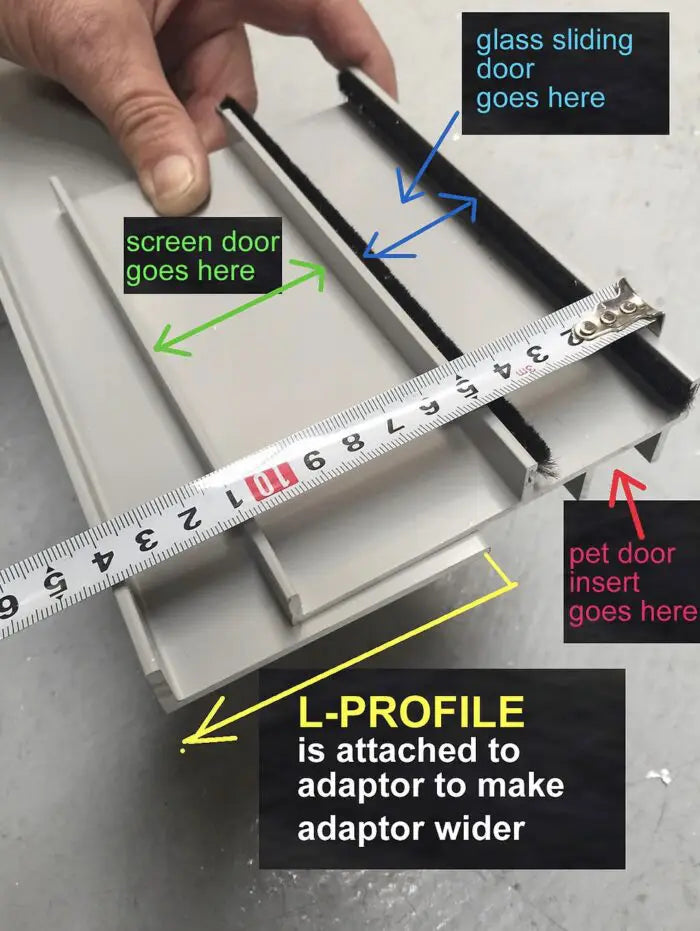 L Profile Panel - Required To Extend Your Adaptor (Suitable For Stacker Doors)