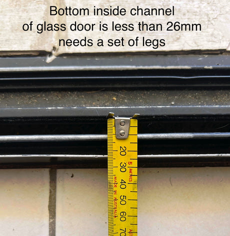 Legs for bottom of pet door (required for narrow tracks 22-25mm only)