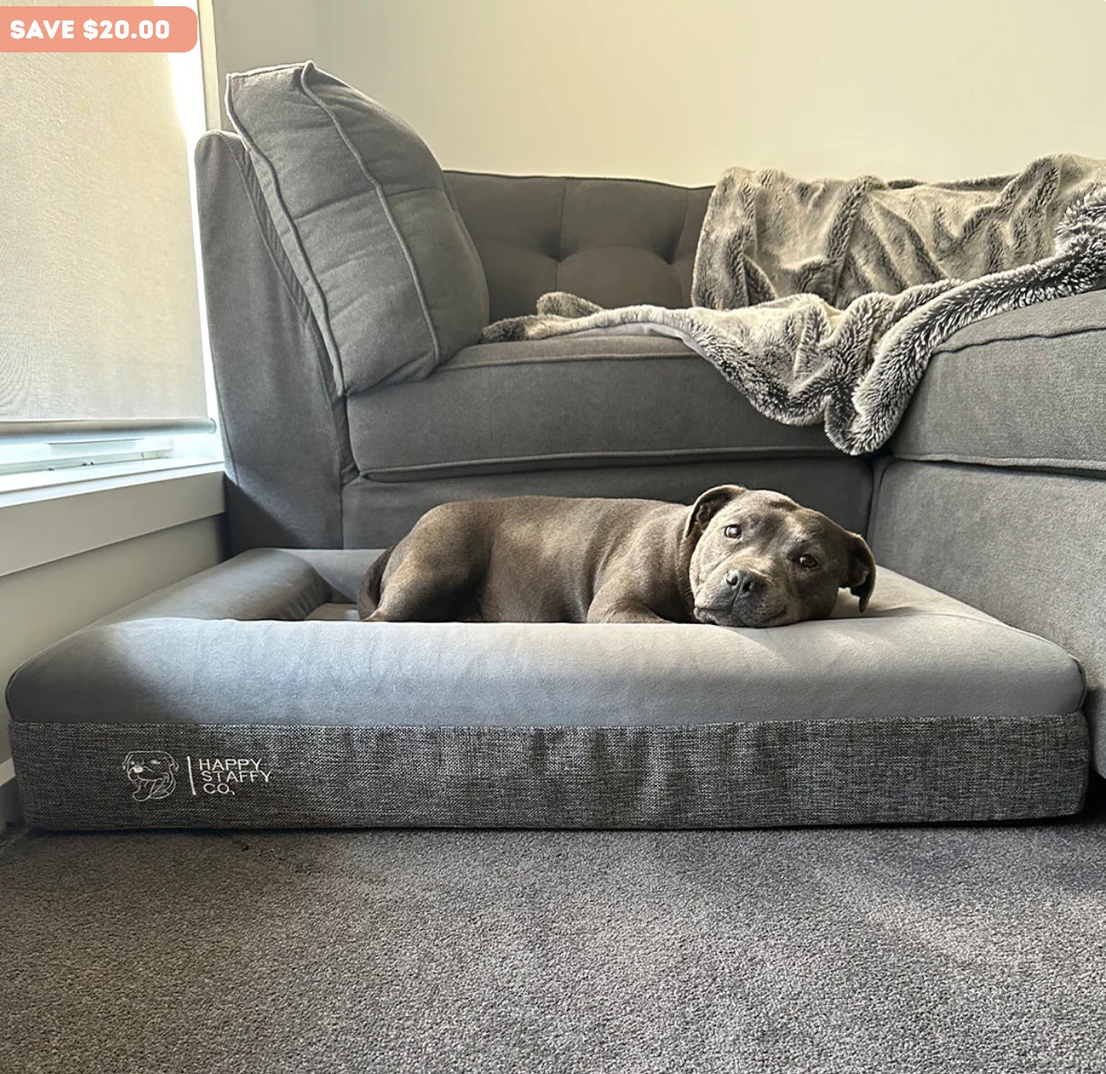 Deluxe Orthopedic Memory Foam Bed,  Large