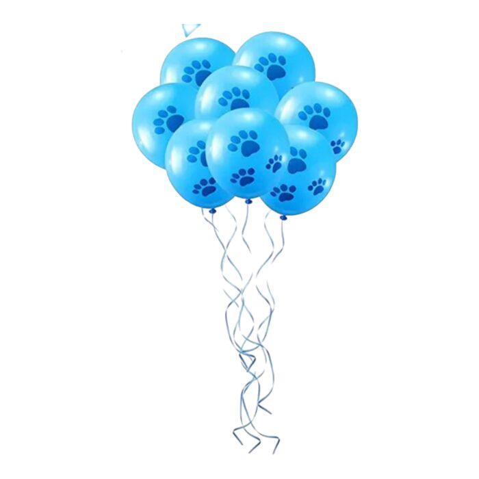 Happy Birthday Paw Balloon – for him (10 pack)