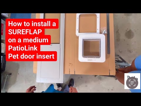 SUREFLAP MICROCHIP Flap  (to be installed on Medium Patio link pet door insert)