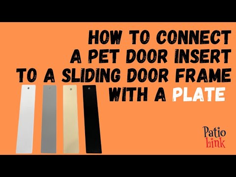 PLATE to connect pet door to frame OR Angle Bracket